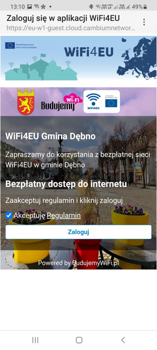Powiększ zdjecie. Zrzut ekranu logowania 