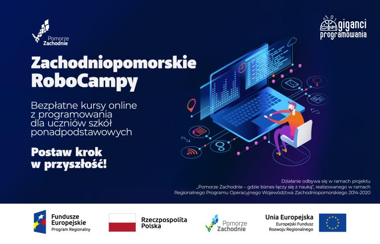 Powiększ grafikę promującą Zachodniopomorskie RoboCampy