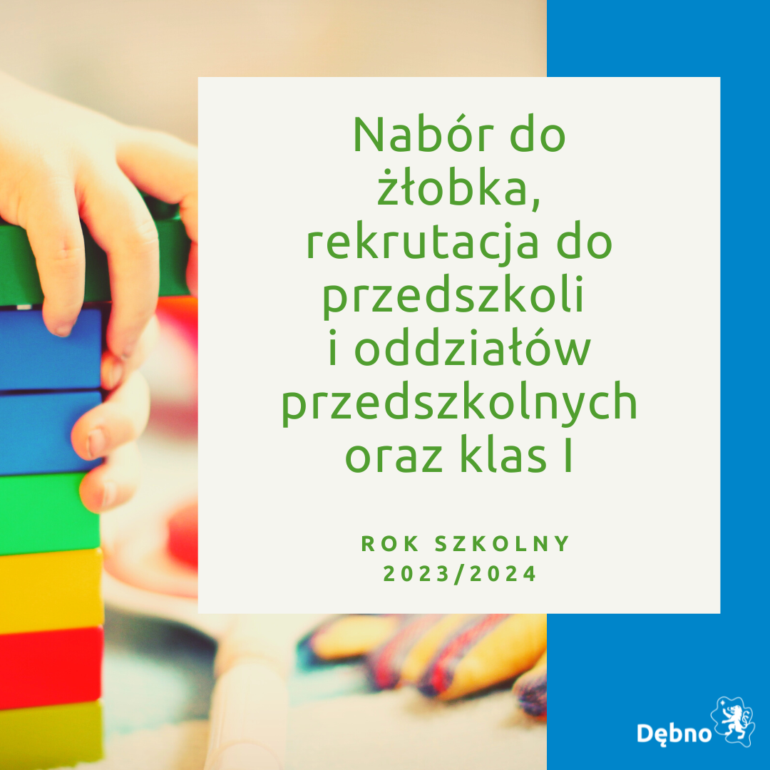 Powiększ grafikę nabór do żłobka, rekrutacja do przedszkoli i oddziałów 