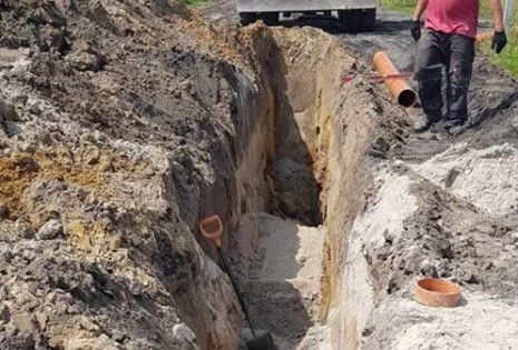 Powiększ zdjęcie. Wykopy na ulicy Północnej