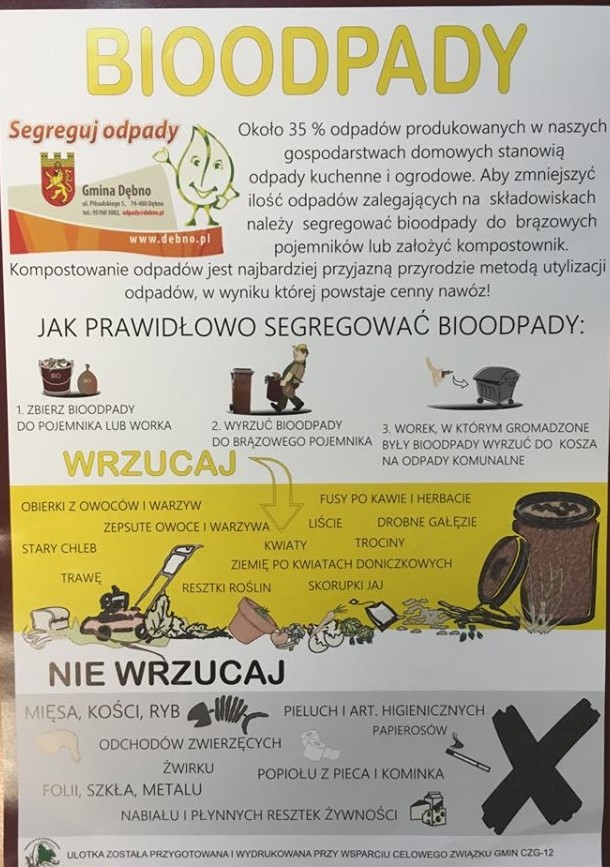 Powiększ ulotka informacyjna o bioodpadach