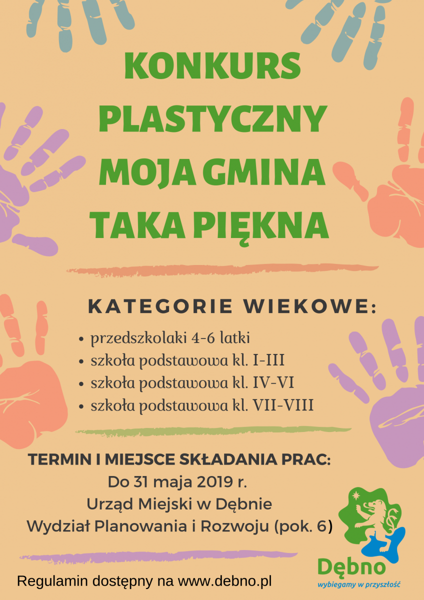 Powiększ plakat promujący konkurs plastyczny. Pełna treść w informacji 