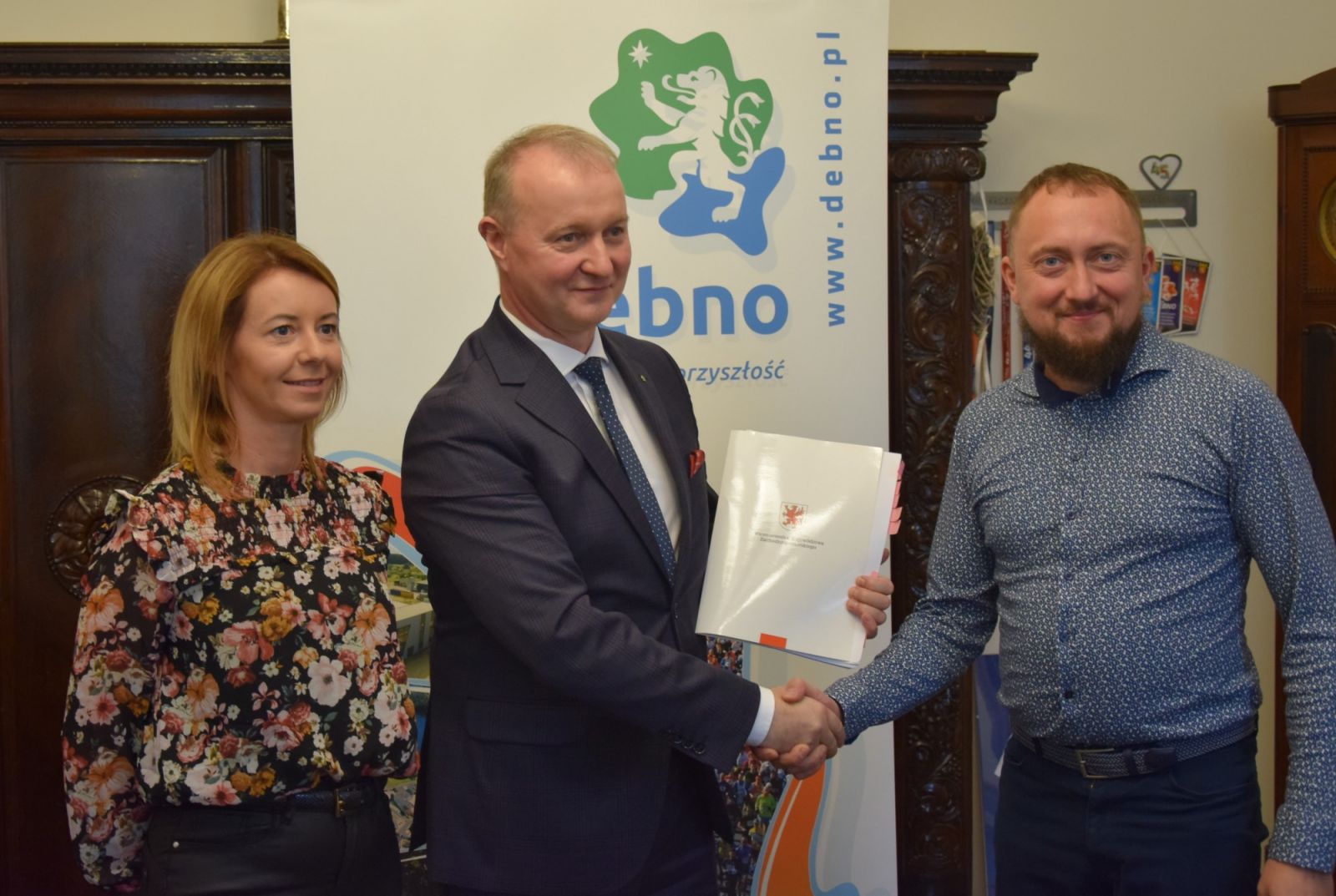 Od lewej Anna Piwowar, Olgier Kustosz, K. Piwowar