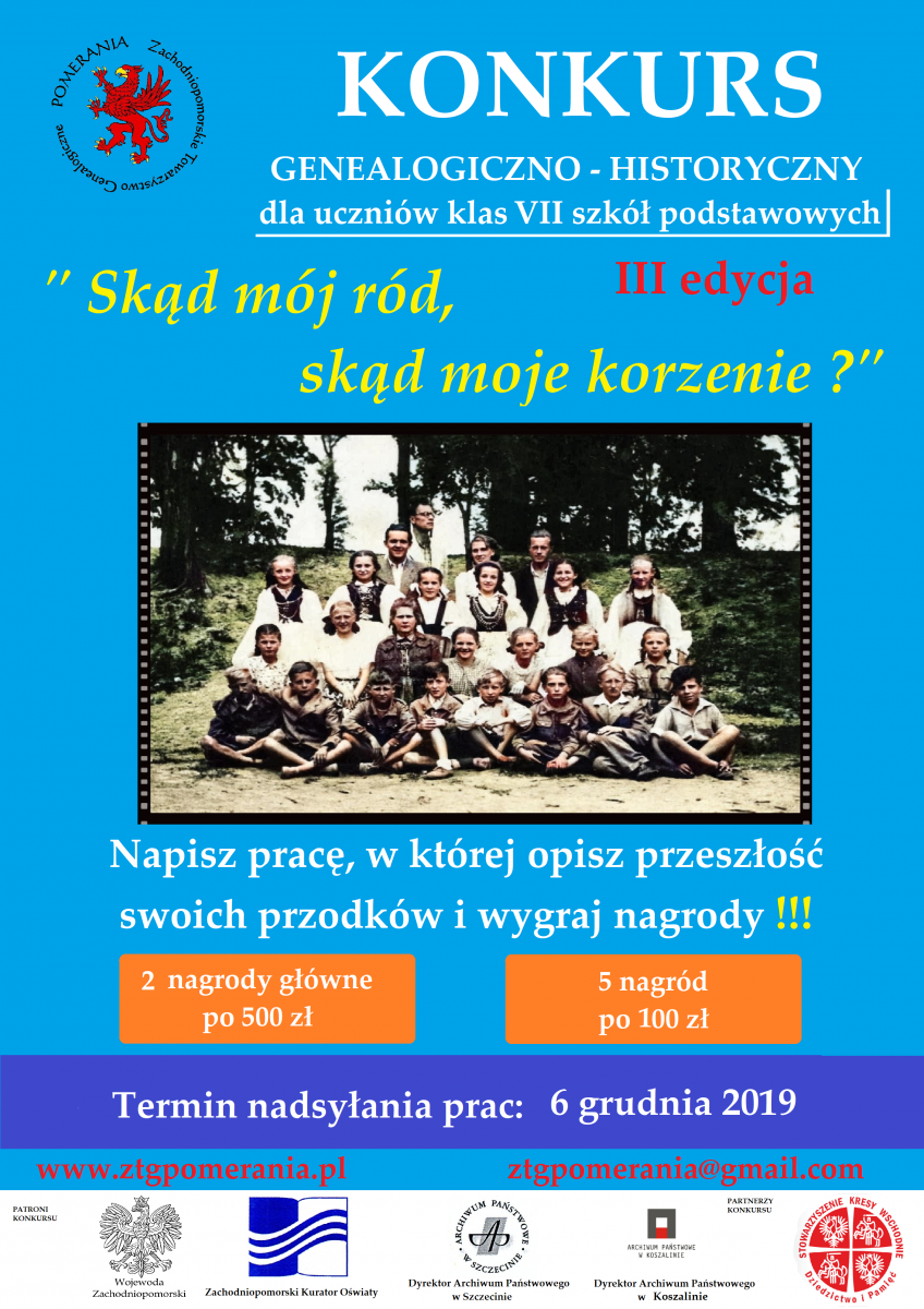 Powiększ plakat promujący konkurs. Pełna treść w informacji