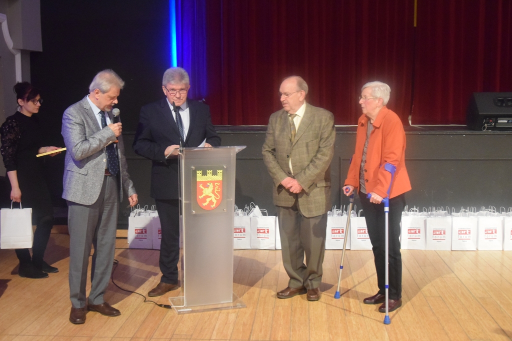 Od lewej: R. Kuścielek, T. Nowak i partnerzy z Niemiec