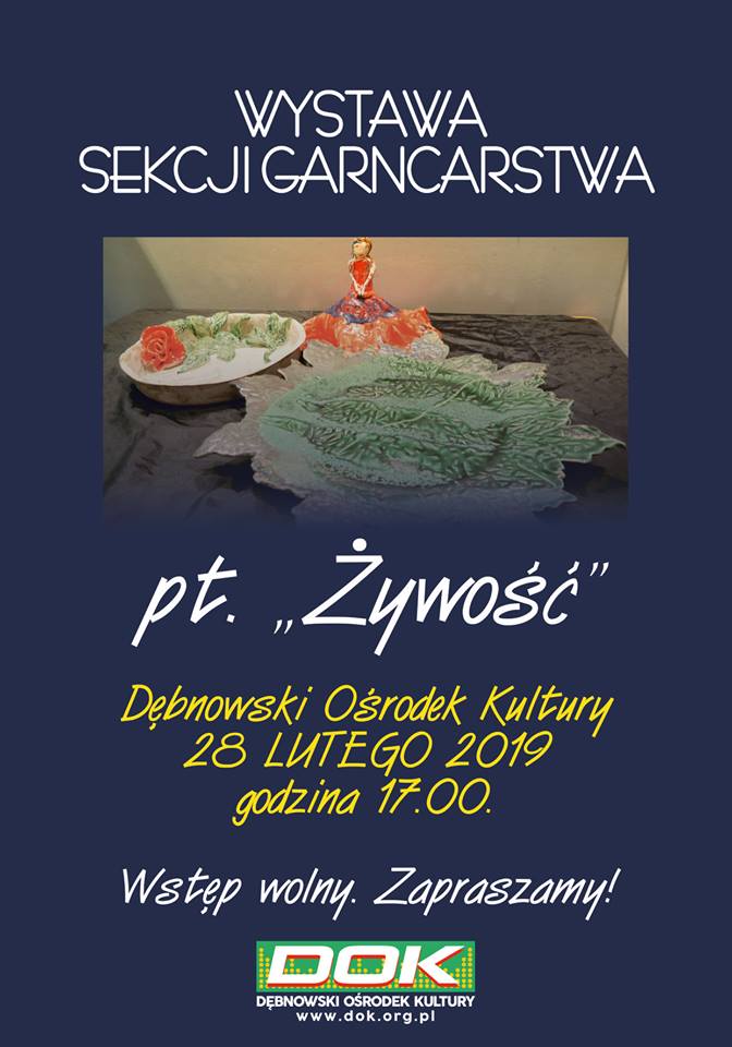 Powiększ plakt promujący wystawę garncarstwa 