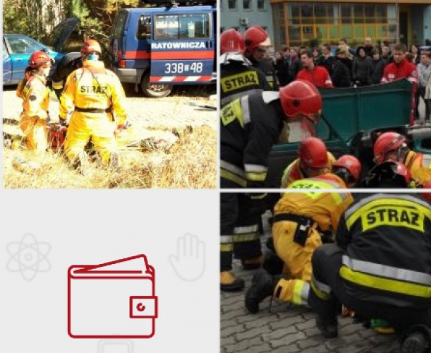 Powiększ kolaż zdjęć pracy straży