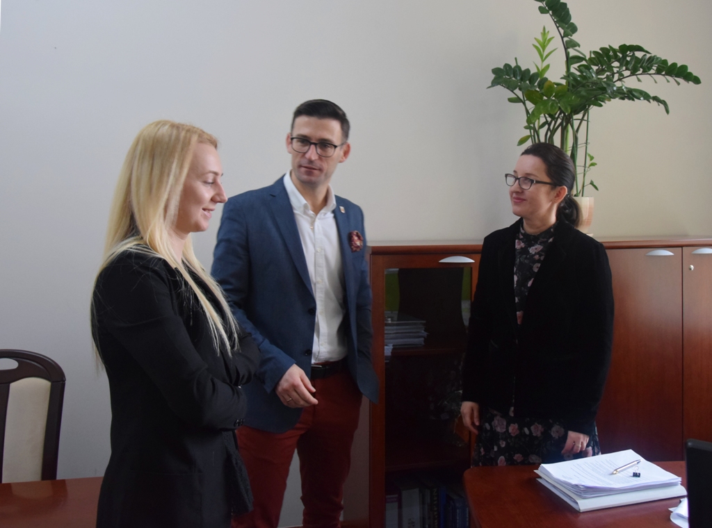 Spotkała się z wiceburmistrzem Dębna