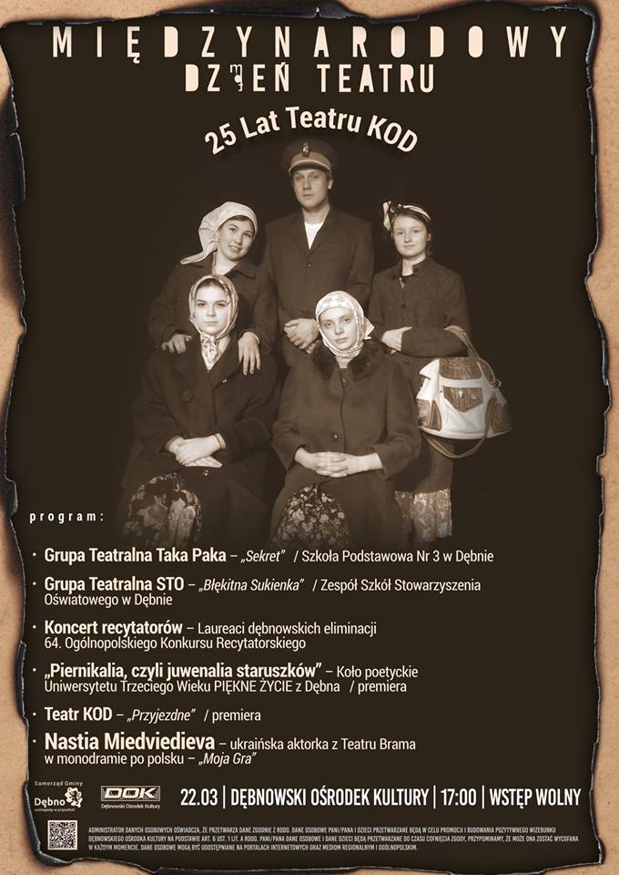 Powiększ plakat promujący wydarzenie. Pełna treść w informacji poniżej
