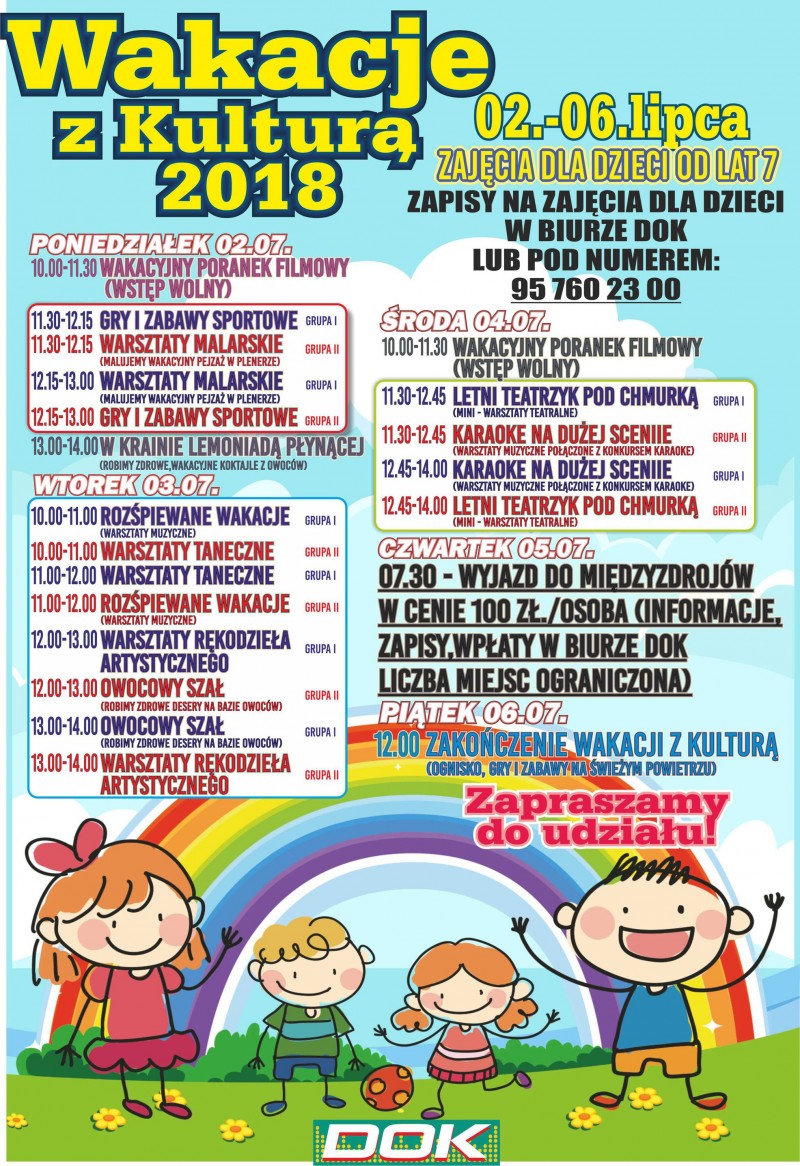 Powiększ plakat wakacje z kulturą