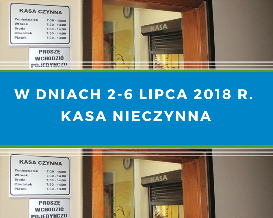 Powiększ baner informujący o zamknięciu kasy. 