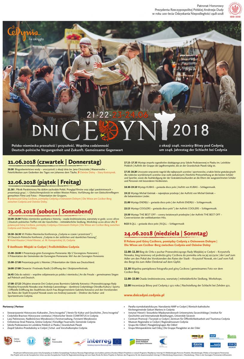 Powiększ plakat promujący dni Cedyni