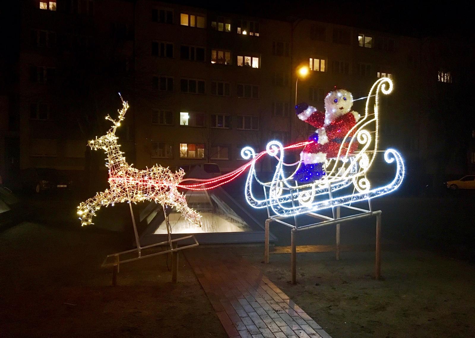 Nowością jest Mikołaj w saniach