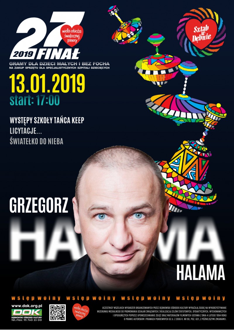 Powiększ plakat promujacy WOŚP w Dębnie