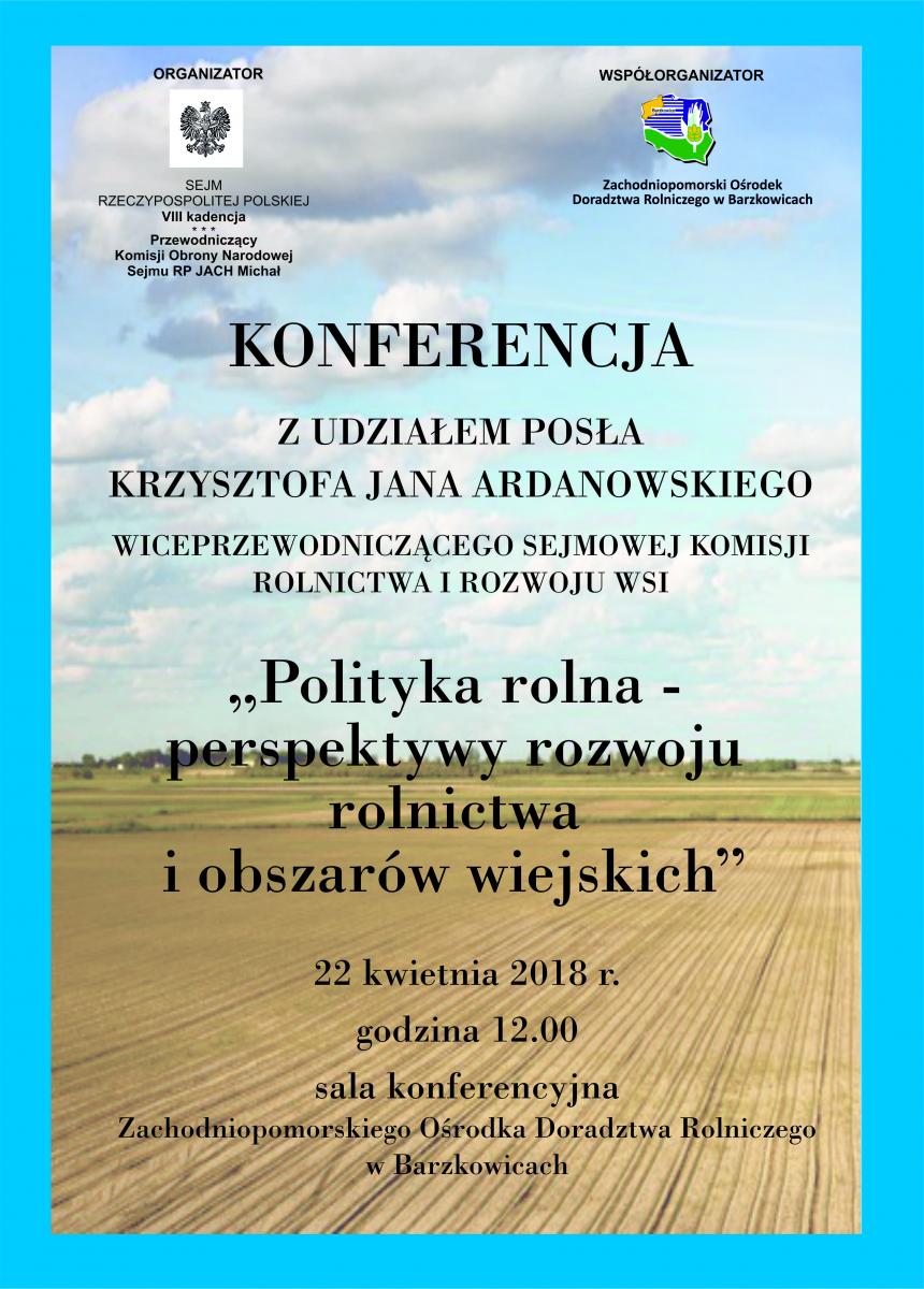 Powiększ plakat promujący konferencję. pełna treść w informacji. 