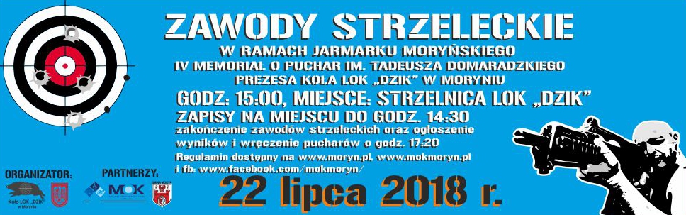 Baner zawody strzeleckie