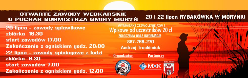 Baner otwarte zawody wędkarskie