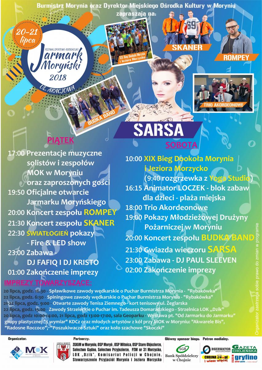 Powiększ plakat promujący Jarmark Moryński