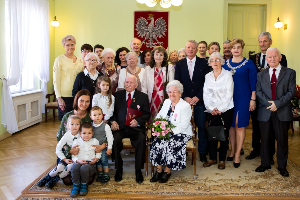 Eugenia i Józef Podkowa z rodziną 