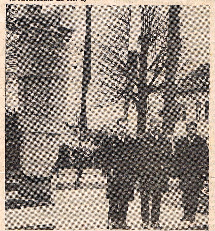Zdjęcie archiwalane z uroczystosci z 1967 roku