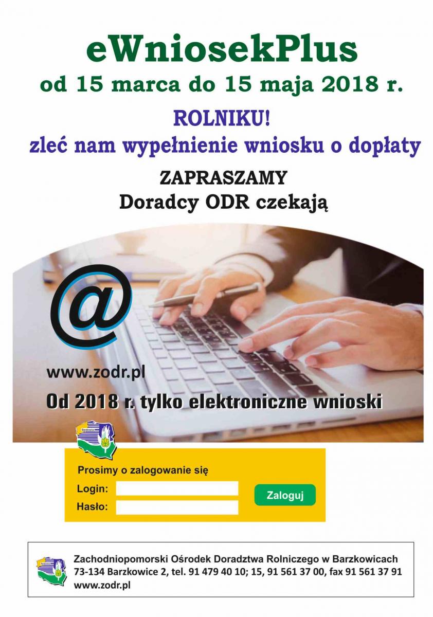 Powiększ plakat informujący o pomocy ZODR