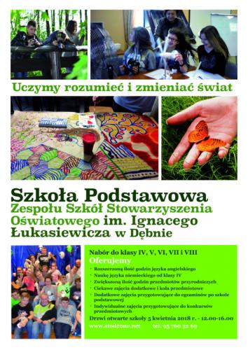 Powiększ plakat naboru do szkoły