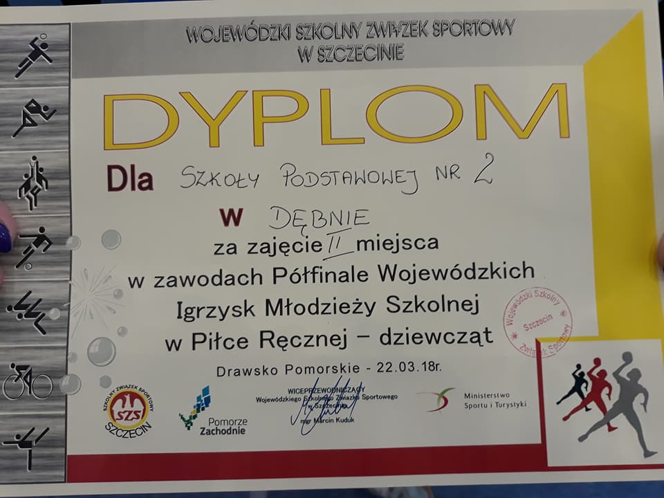 Powiększ dyplom dla SP2 Dębno
