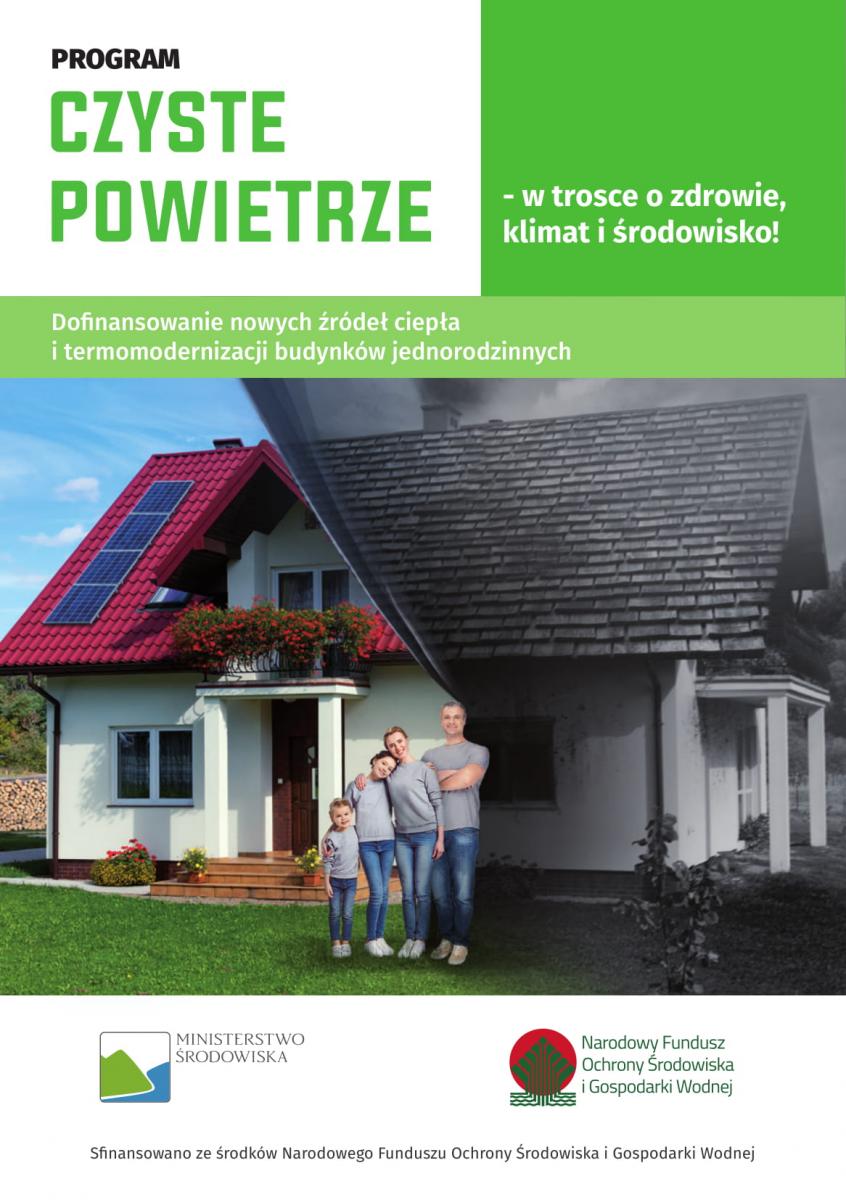 Powiększ zdjęcie. Ulotka Programu Czyste Powietrze