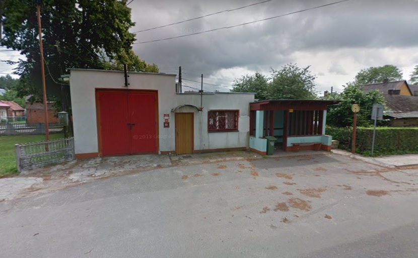 Powiększ zdjęcie. Budynke remizy strażackiej źródło: www.google.com/maps