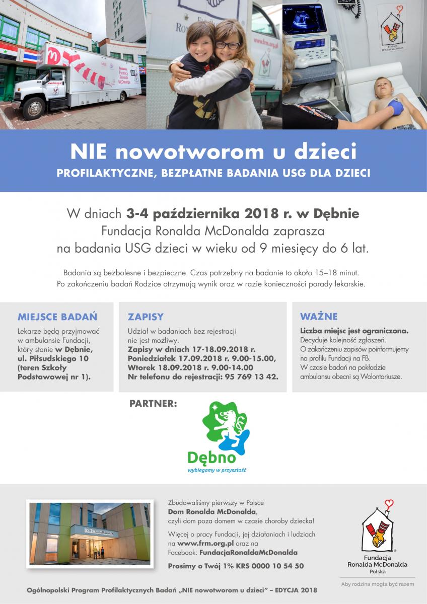 Powiększ plakat informujacy o badaniach. Pełna treść w informacji poniżej