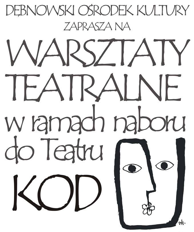 Powiększ plakat o naborze do teatru