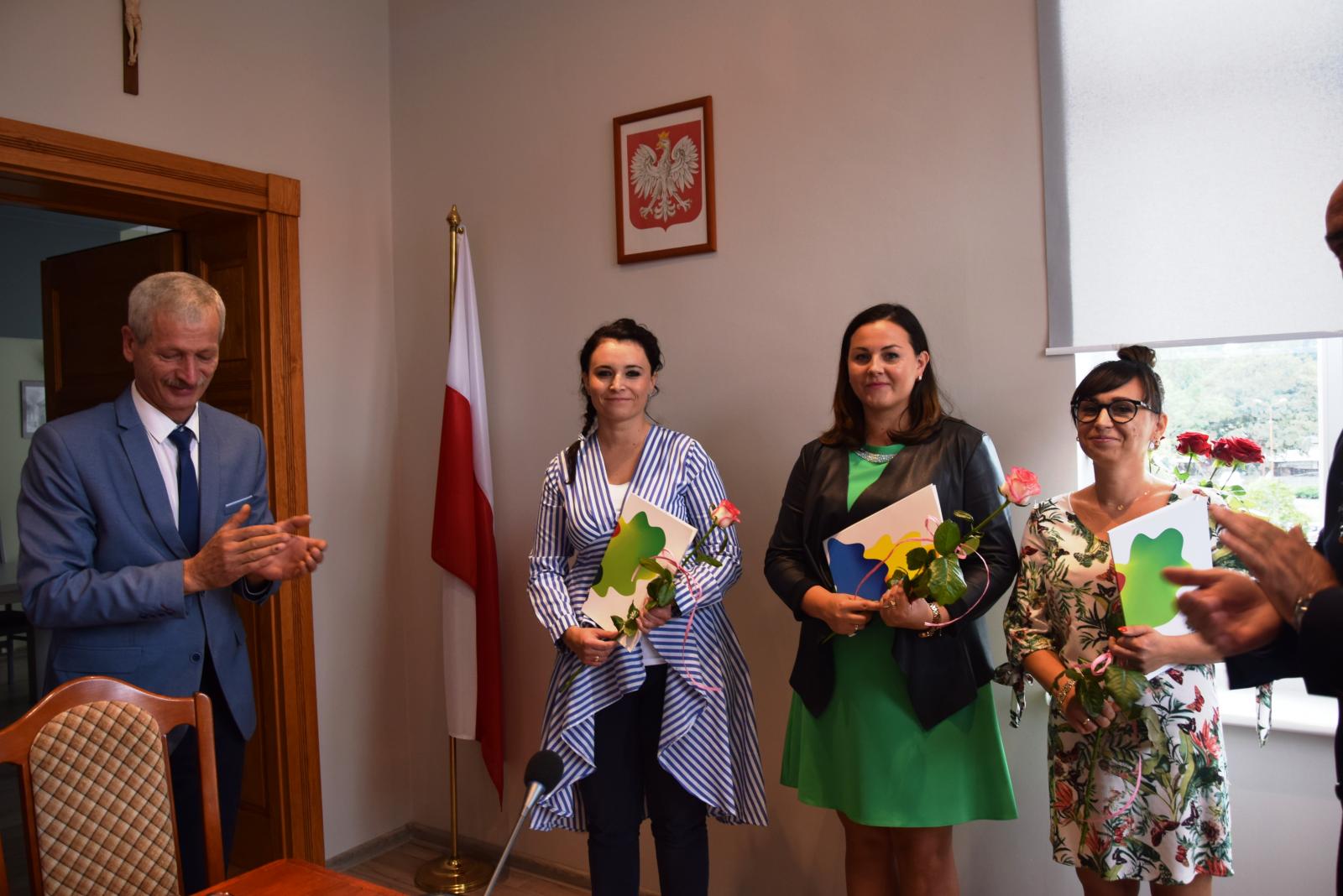 Powiększ zdjęcie. Od lewej: P. Downar, B. Wesołowska, A. Kaczorowska, M. Paluch