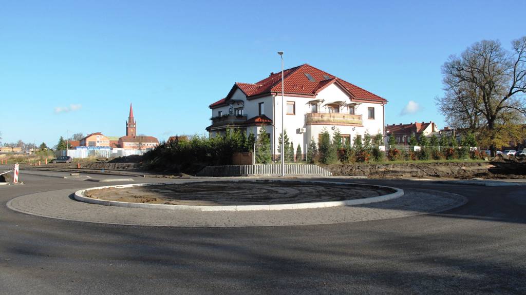W ramach inwestycji powstało rondo