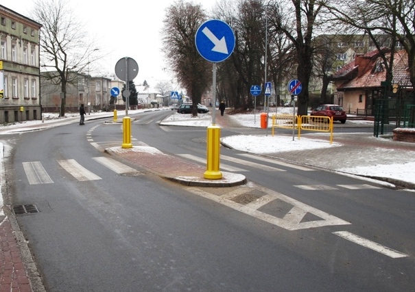 Skrzyżowanie ul. Słowackiego z Jana Pawła II 