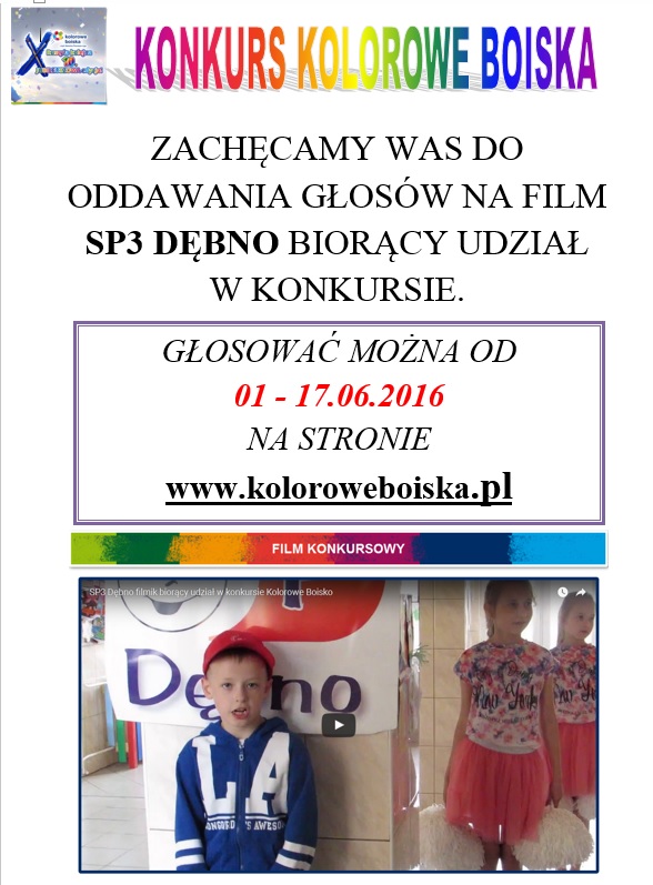 Plakat promujący głosowanie