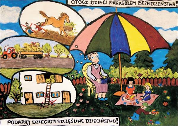 Wyróżnienie z konkursu "Bezpiecznie na wsi"