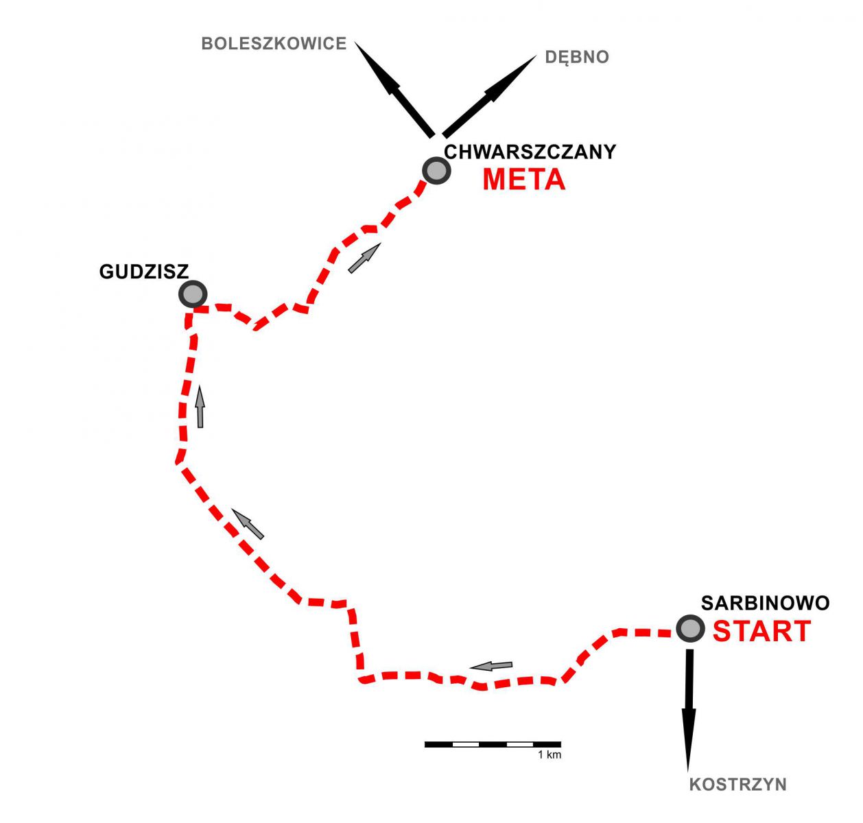 Trasa biegu (link prowadzi do powiększonej wersji zdjęcia)