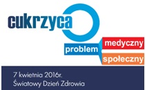 Baner Światowy Dzień Zdrowia - Pokonaj cukrzycę