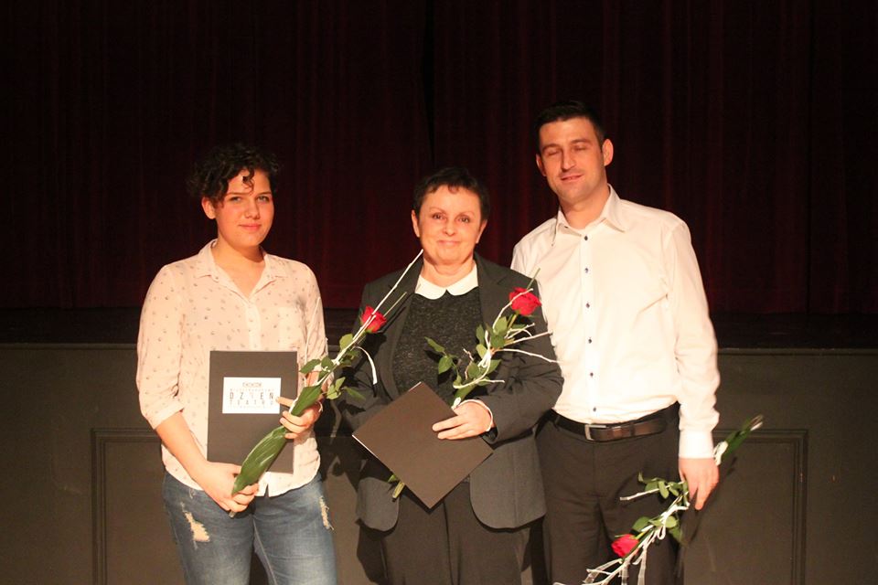 Od lewej: Wiktoria Jelińska, Krystyna Hejbowicz i Grzegorz Kulbicki 