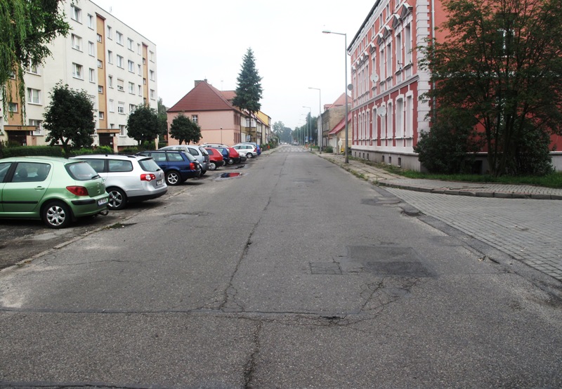 Ulica Kościuszki od ulicy Spokojnej
