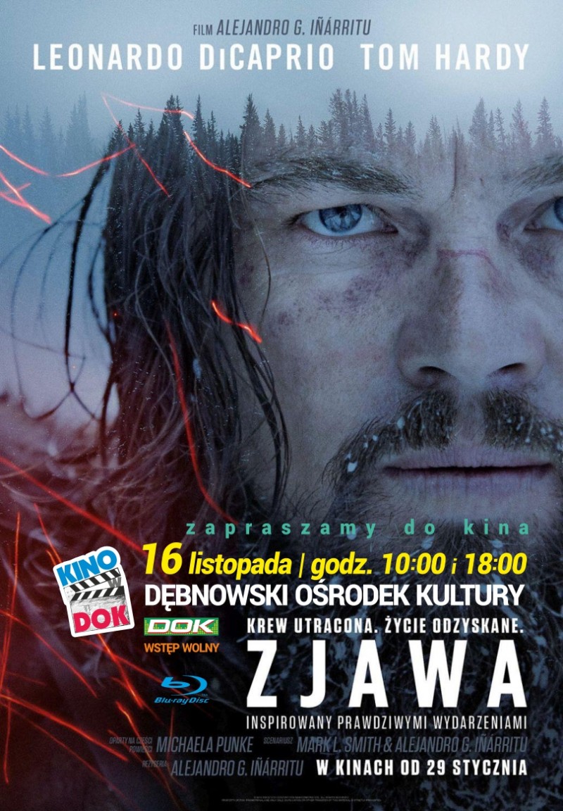Plakat zapowiadający film Zjawa