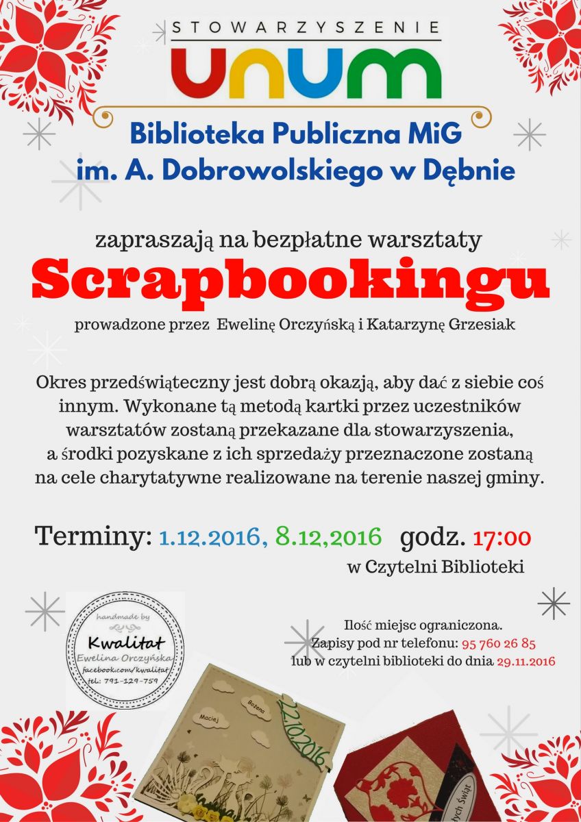 Plakat o warsztatach. pełna treść w informacji poniżej (kliknij aby powiększyć))