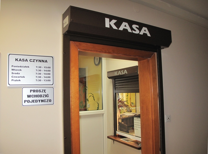 Kasa Urzędu Miejskiego w Dębnie 