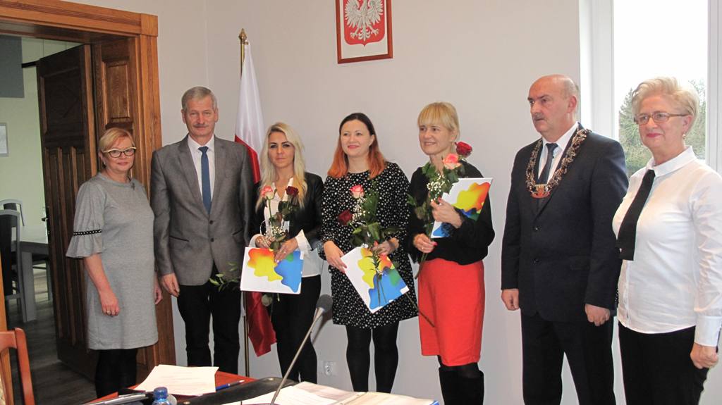 Od lewej: J. Ryżyńska, P.Downar, I. Zaremba, A. Sanecka, K. Kubiak - Głodna, P. Chrobak, K. Zioła, 