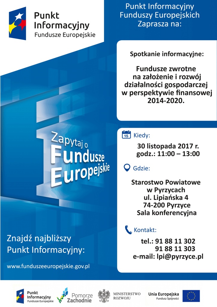 Powiększ plakat informujący o spotkaniu