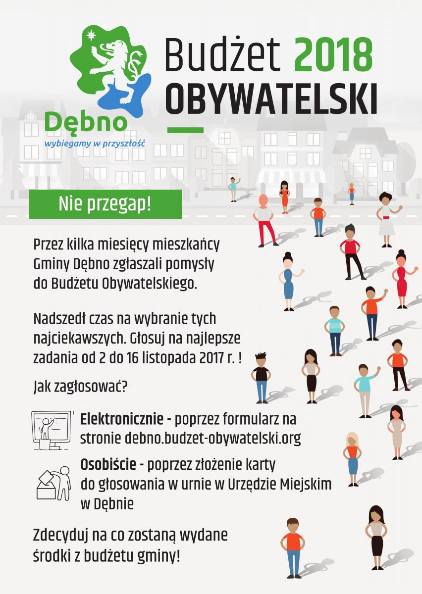 Powiększ plakat promujacy głosowanie. Pełna treść w informacji poniżej