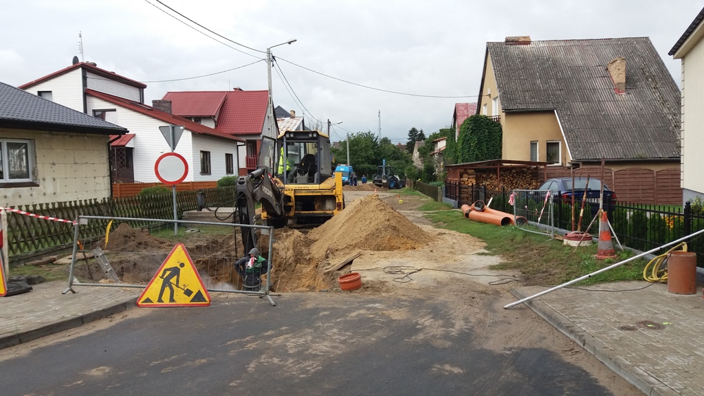 Powiększ zdjęcie. Budowa na ulicy Demokracji już się rozpoczęła