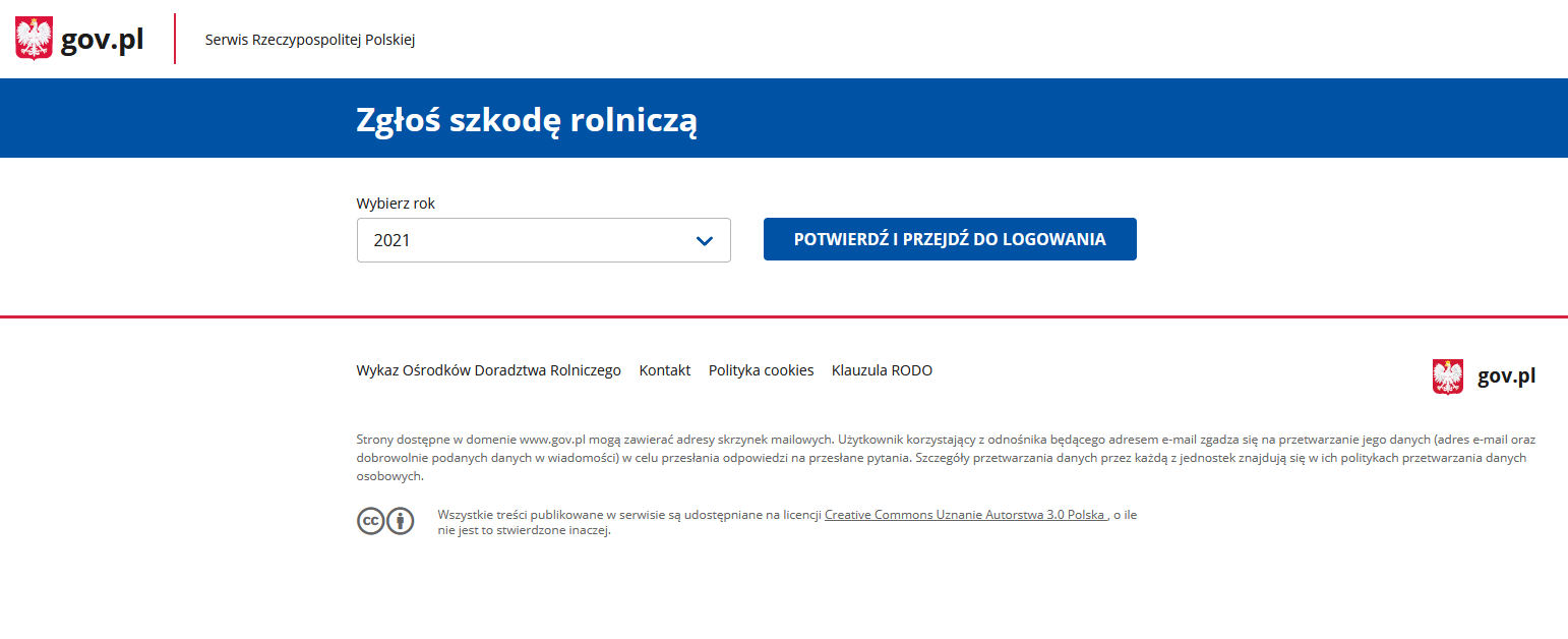 Powiększ zrzut strony z aplikacją