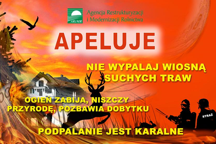 Powiększ baner nie wypalaj traw 