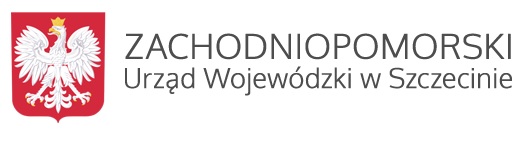Godło Polski napis Zachodniopomorski Urząd Wojewódzki w Szczecinie